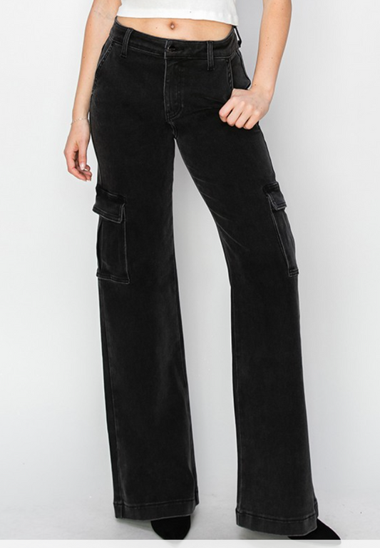 Risen Cargo Jeans | Black