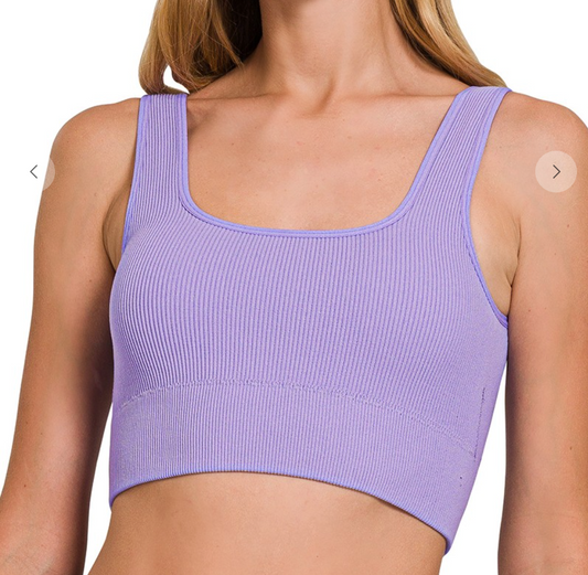 Lazy Days Bra Top | Lavender