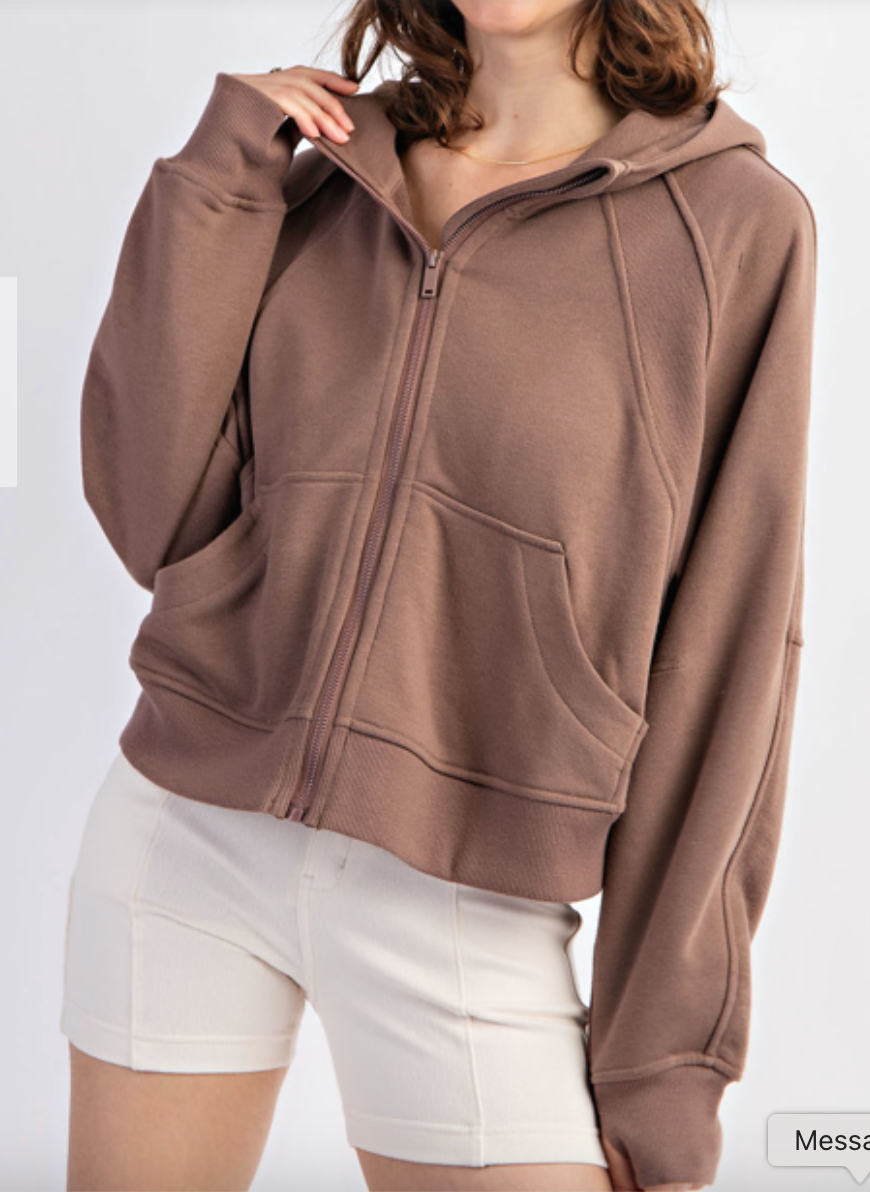 Teddy Zip Up Hoodie