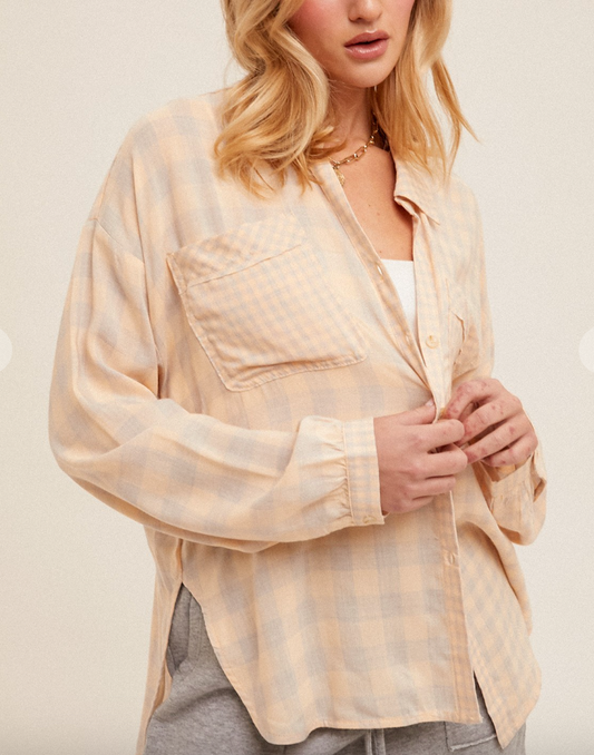 Langley Plaid Top