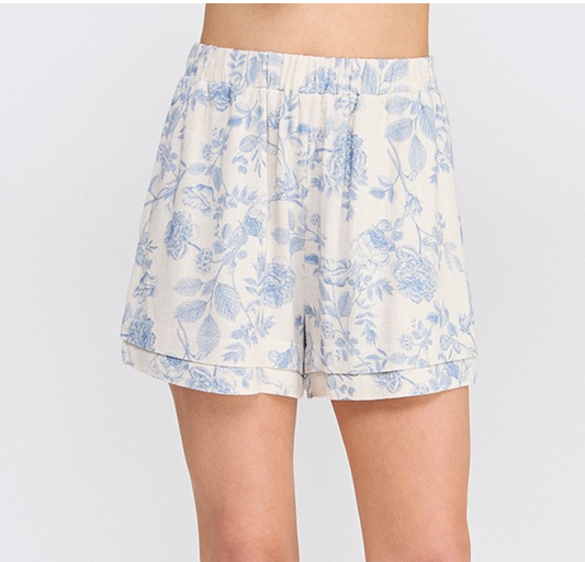 Blossom Linen Shorts