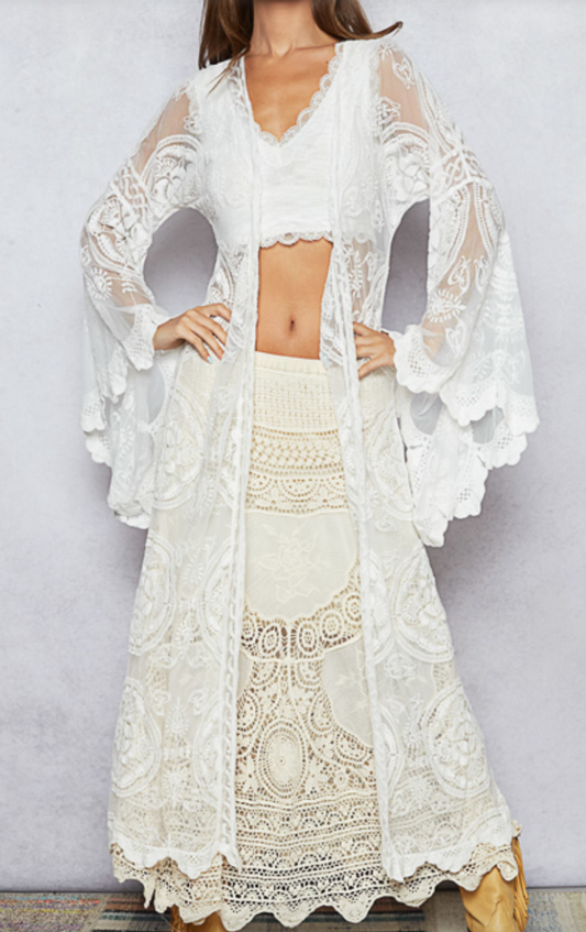 Playa Lace Kimono