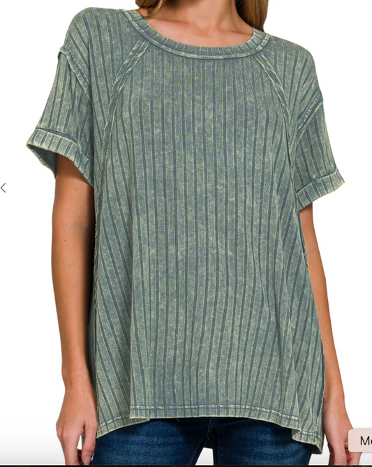 Marina Ribbed Top | Ash Jade