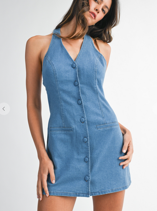 Sandy Halter Dress