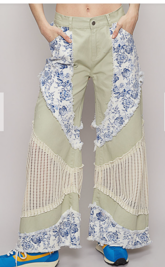 Rosewater Floral Pants