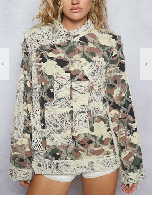 Rosewater Camo Jacket