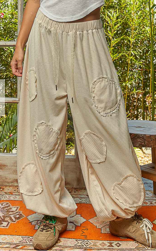 Spinning Wheels Joggers | Cream