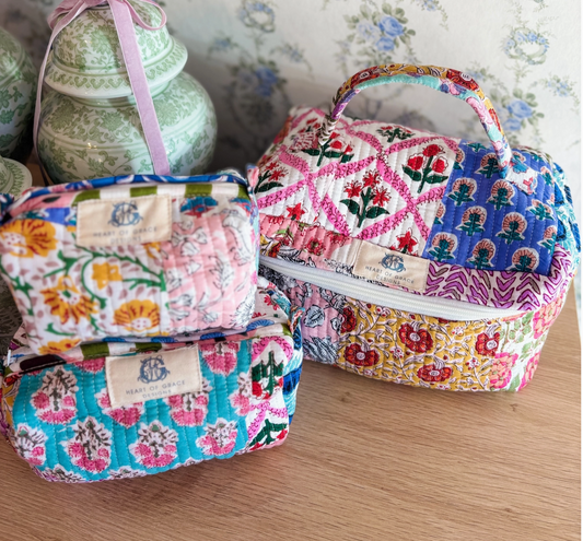 Wildflower Cosmetic Bag Set