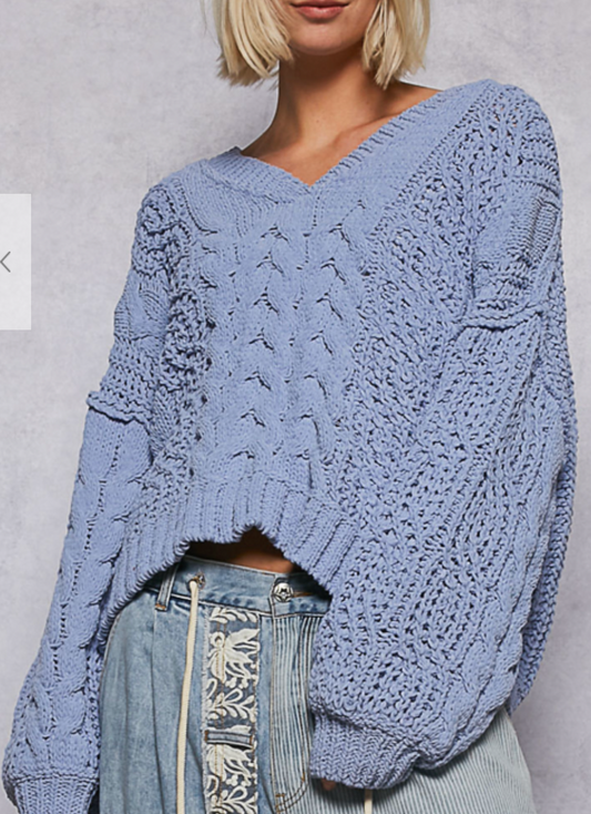 Apple Cider Sweater | Blue