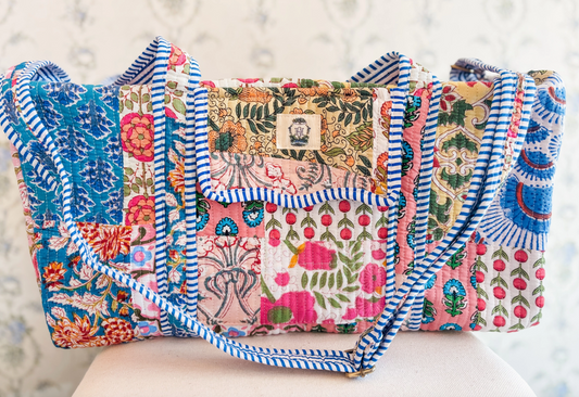 Wildflower Quilted Duffle Bag