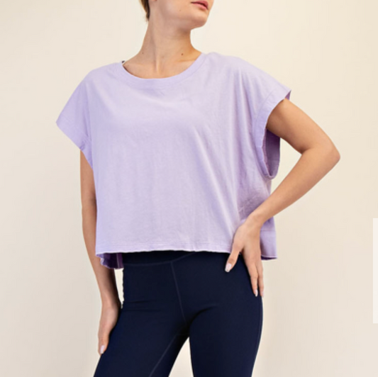 Fig Open Back Top | Lavender
