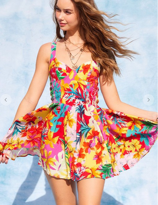 Luau Floral Dress