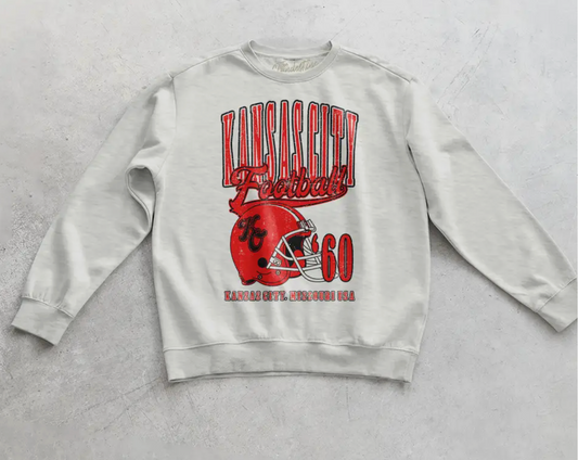 Kansas City Football Oversized Sweatshirt