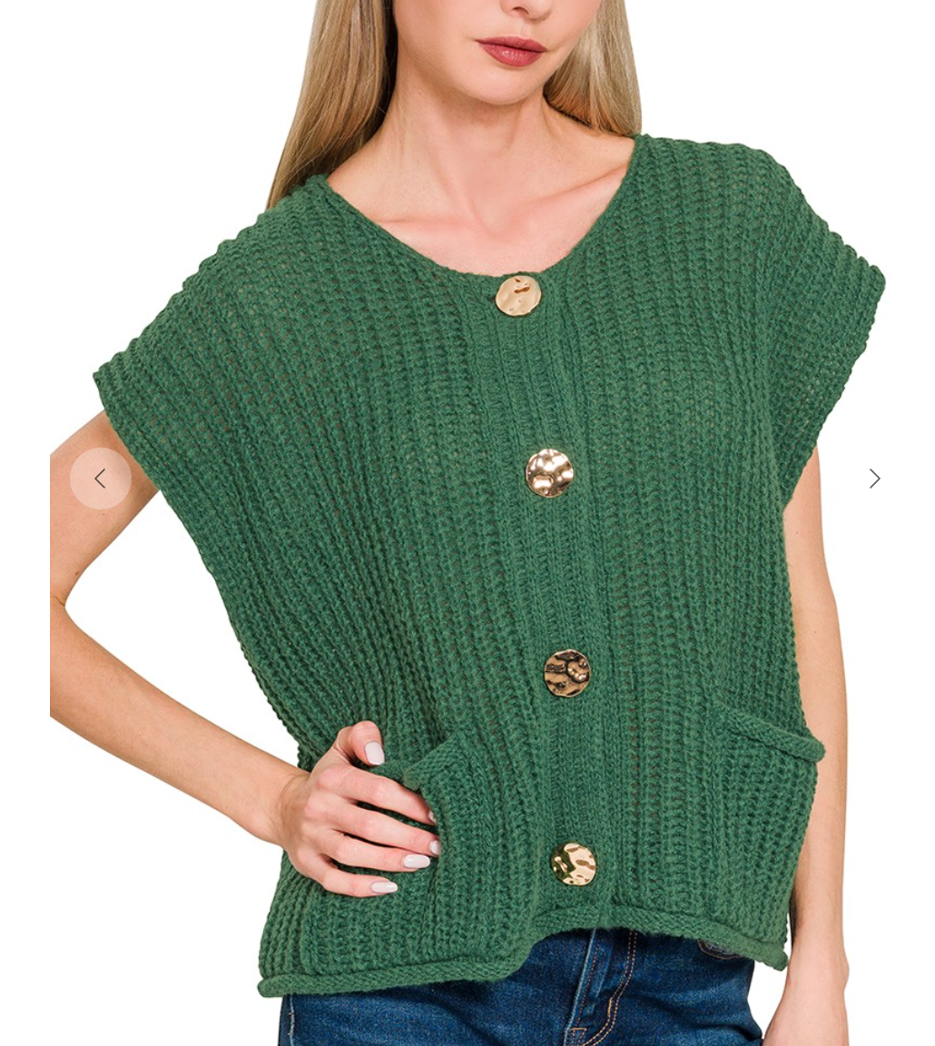Seafoam Sweater Vest | Green
