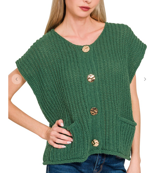 Seafoam Sweater Vest | Green