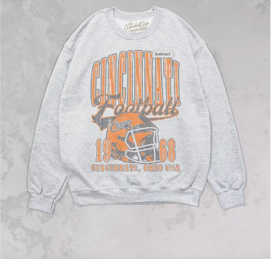 Cincinnati Football Oversized Sweatshirt