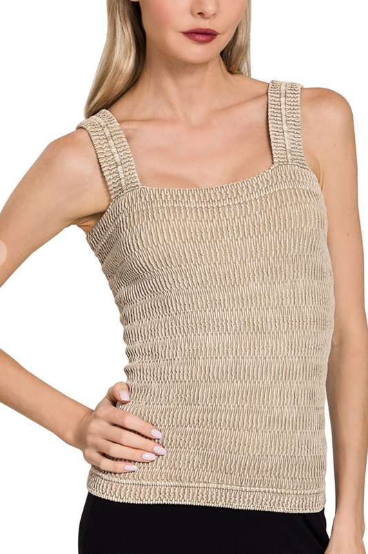 Meadow Daze Seamless Top | Ash Mocha