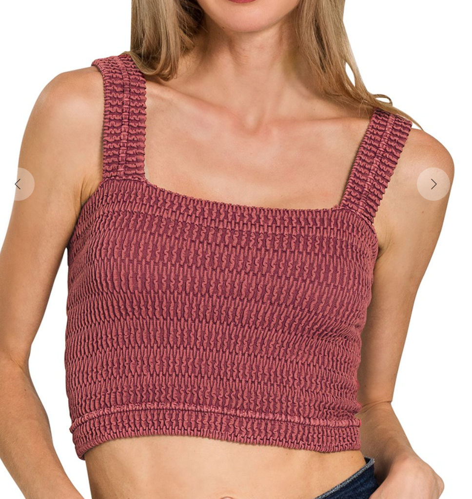 Meadow Daze Crop Top | Brick