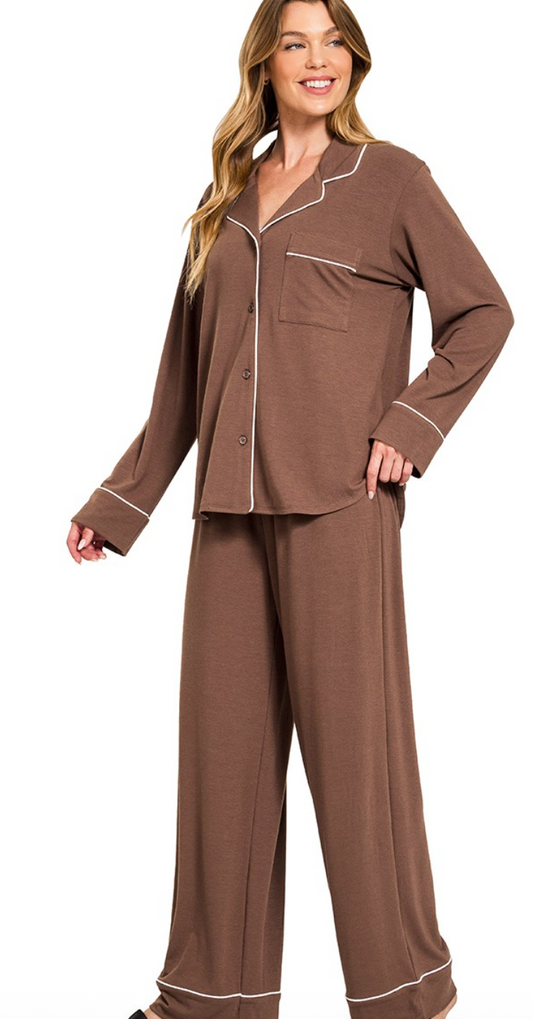 Slumber Party Pajama Pants | Chocolate