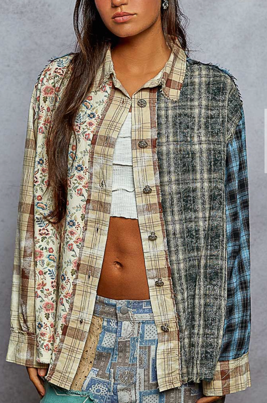 Lost Plaid Top