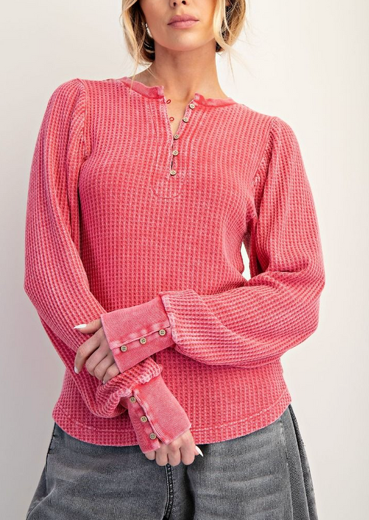 Honey Thermal Top | Red