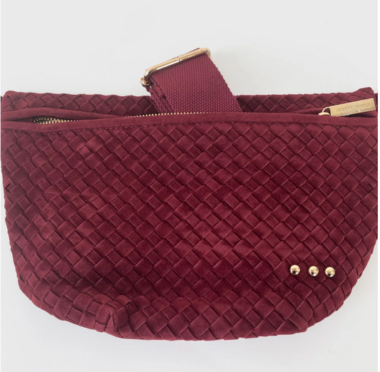 Westlyn Suede Bum Bag | Burgundy