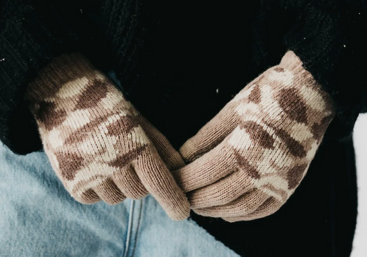 Camo Knit Gloves