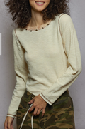 Ivy Long Sleeve Top | Cream