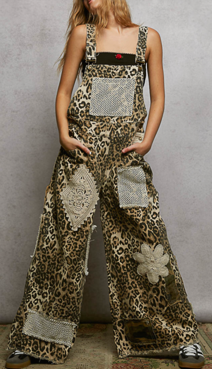 Hideaway Overalls | Leopard