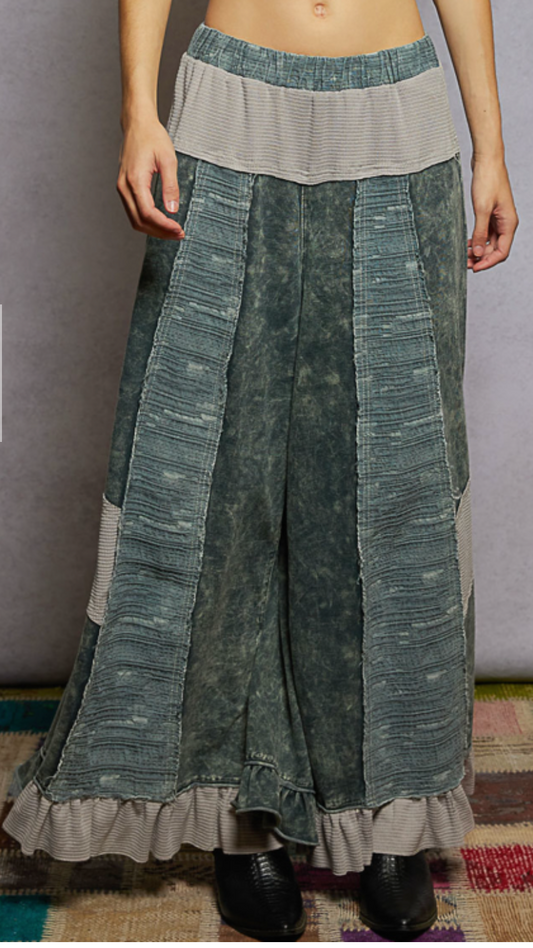 Hank Contrast Pants | Charcoal