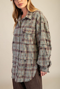 Saturn Plaid Flannel | Sage FINAL SALE