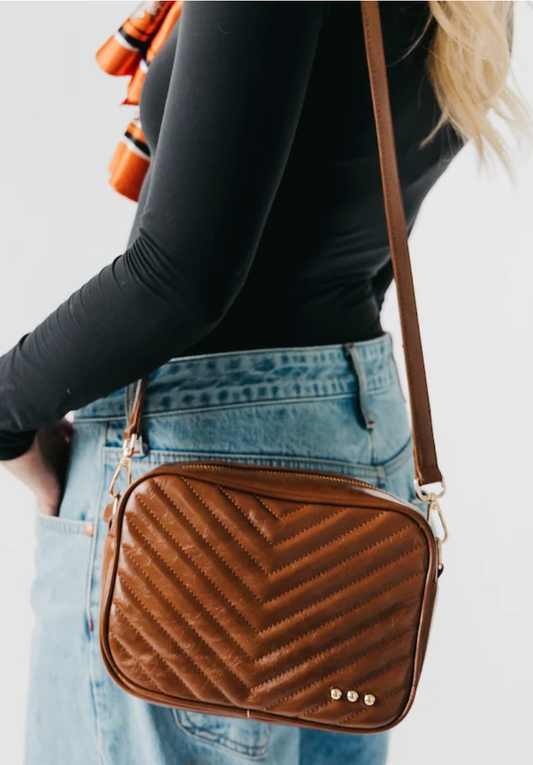 Coco Quilted Crossbody Bag | Mocha