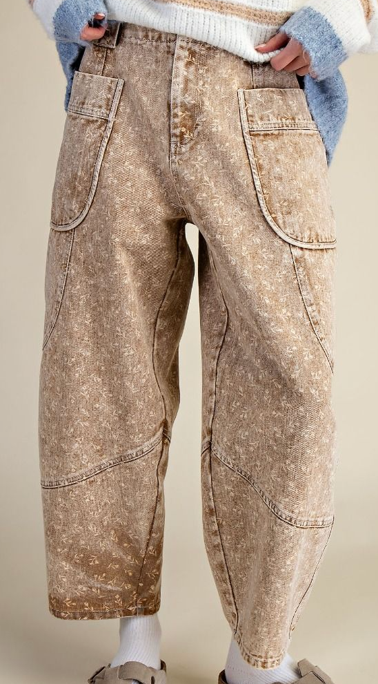 Love Somebody Barrel Pants | Latte