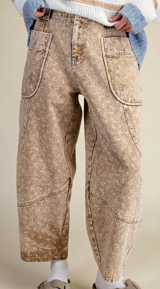 Love Somebody Barrel Pants | Latte