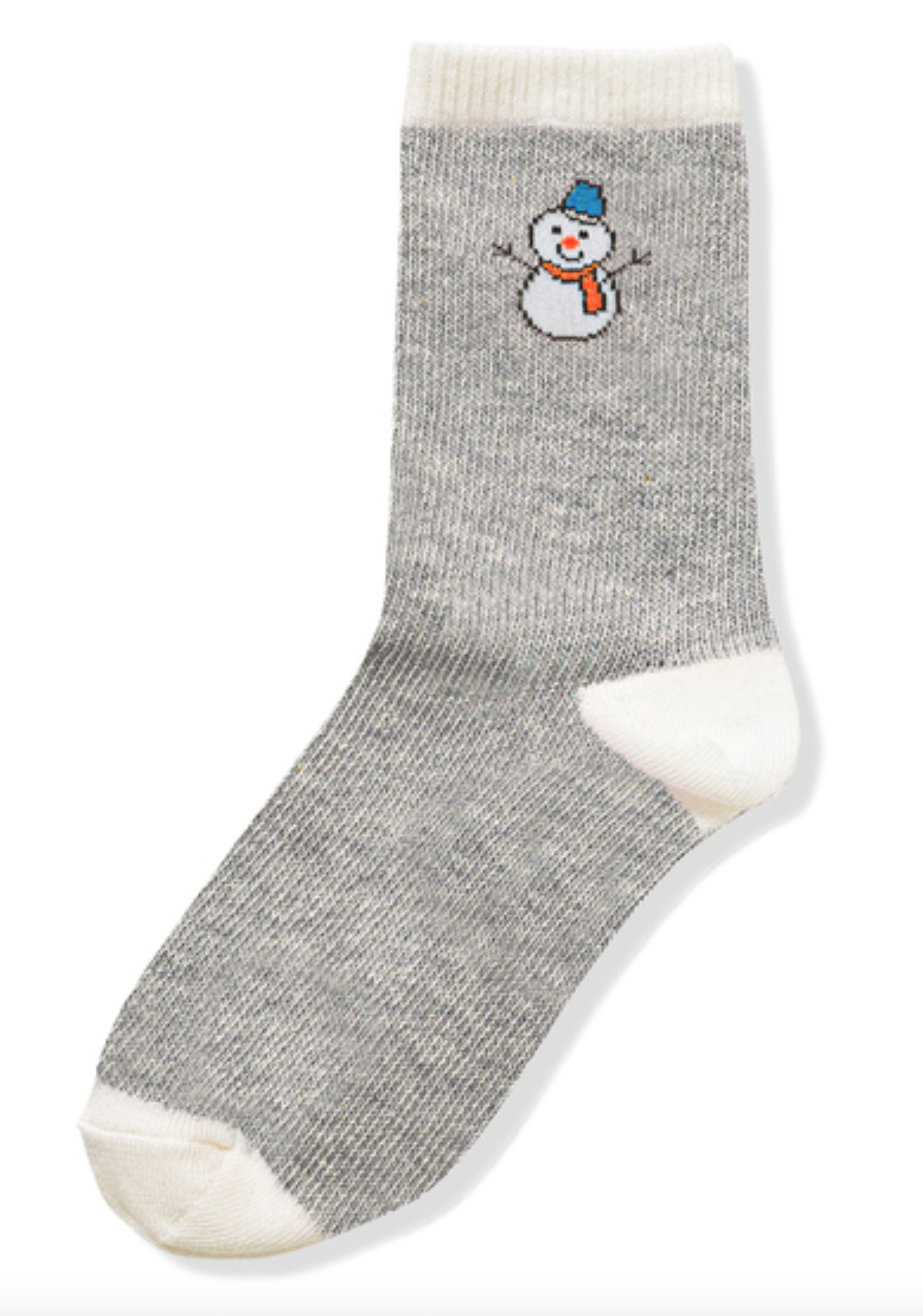 Snowman Socks | Grey