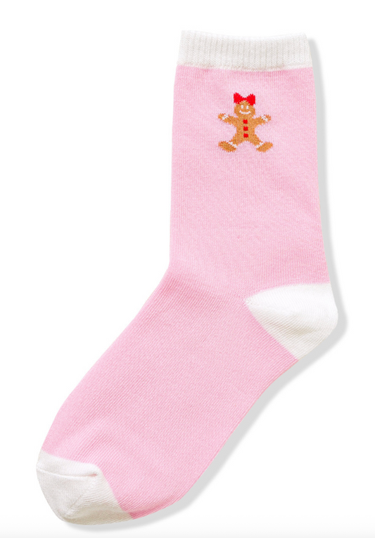 Gingerbread Socks | Pink