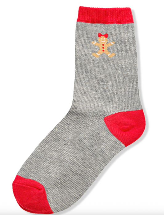 Gingerbread Socks | Grey