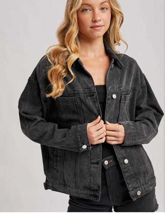 Grayson Denim Jacket | Black