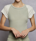 Elli Short Sleeve Top | Sage