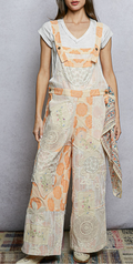 Sienna Overalls | Orange Striped