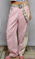 Muse Barrel Pants | Pink Stripe