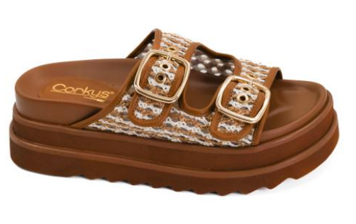 Corkys Word on The Street Sandals | Cognac