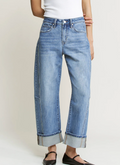 Mica Cuffed Barrel Jeans