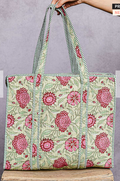 Quilted Tote | Mint