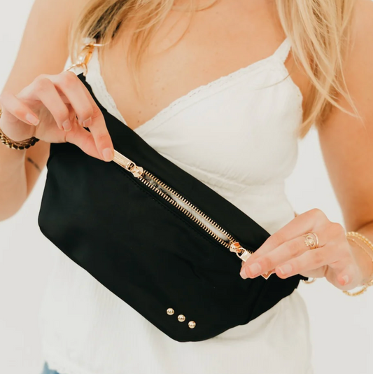 Susie Nylon Bum Bag | Black