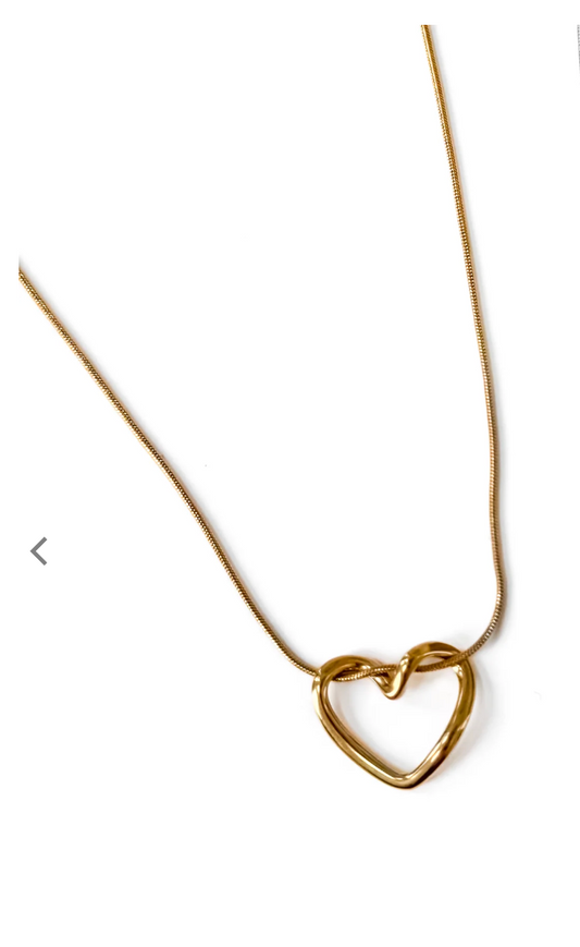 Tangled In Love Necklace | Gold