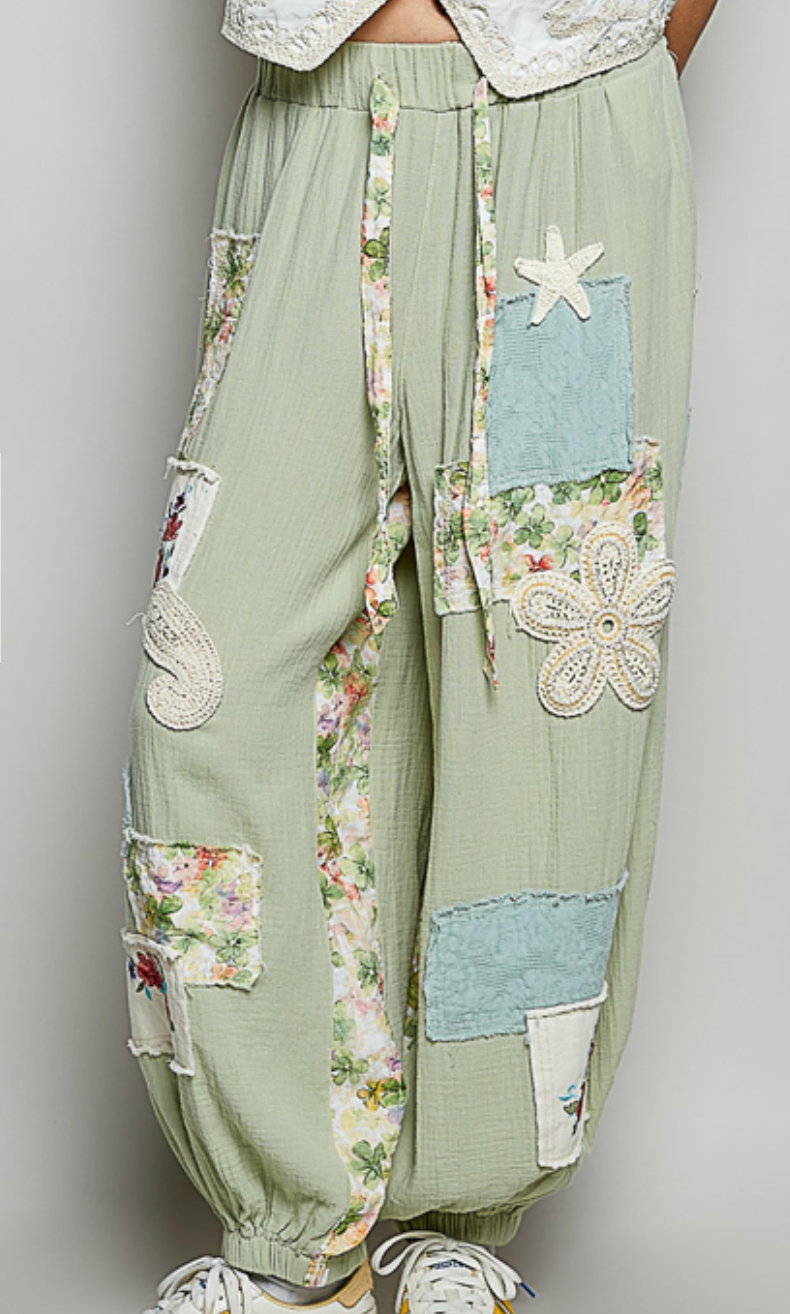 Fate Gauze Joggers | Matcha