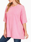 Boyfriend Oversized T-Shirt | Candy Pink