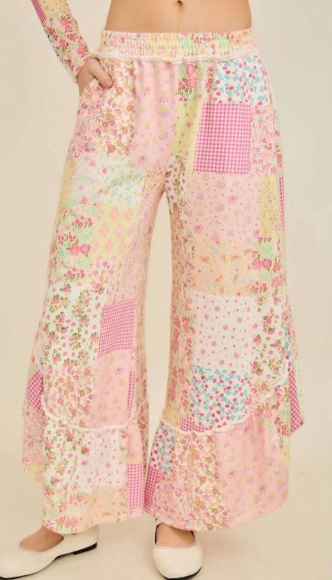 Spring Picnic Ruffled Pants