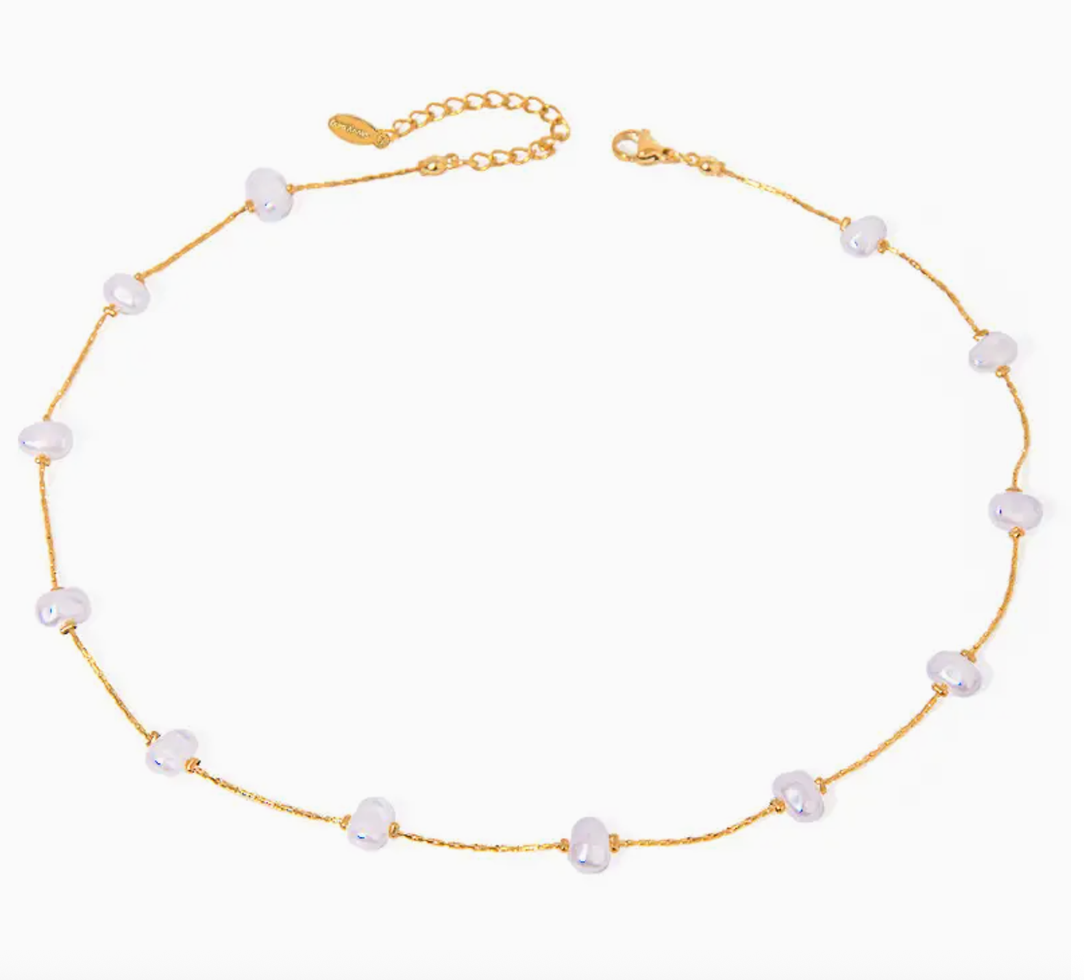 Scattered Pearl Necklace